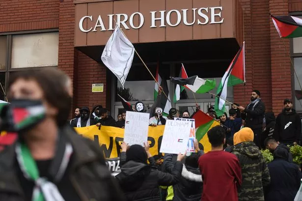 Protesters return to Oldham factory and vow to keep heat on military tech firm