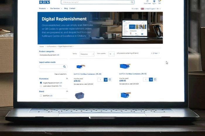 ERIKS launches app for digital replenishment