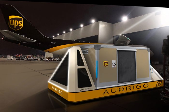 Aurrigo and UPS collaborate on autonomous electric cargo transport service at East Midlands Airport